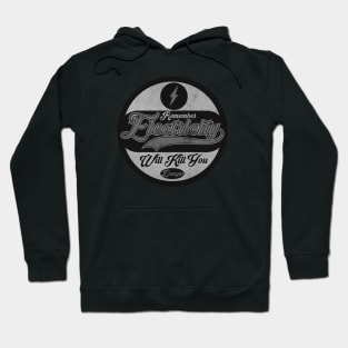 Electricity Danger BW Hoodie